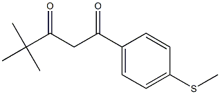 4,4-dimethyl-1-[4-(methylsulfanyl)phenyl]pentane-1,3-dione|