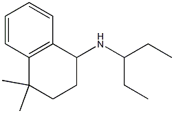 4,4-dimethyl-N-(pentan-3-yl)-1,2,3,4-tetrahydronaphthalen-1-amine Structure