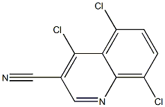 4,5,8-trichloroquinoline-3-carbonitrile Struktur