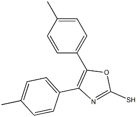 4,5-bis(4-methylphenyl)-1,3-oxazole-2-thiol Structure