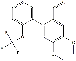 4,5-dimethoxy-2'-(trifluoromethoxy)-1,1'-biphenyl-2-carbaldehyde|