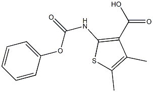 4,5-dimethyl-2-[(phenoxycarbonyl)amino]thiophene-3-carboxylic acid|