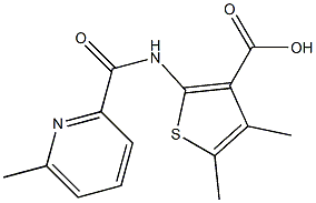 4,5-dimethyl-2-{[(6-methylpyridin-2-yl)carbonyl]amino}thiophene-3-carboxylic acid