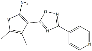 4,5-dimethyl-3-[3-(pyridin-4-yl)-1,2,4-oxadiazol-5-yl]thiophen-2-amine