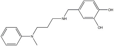 4-[({3-[methyl(phenyl)amino]propyl}amino)methyl]benzene-1,2-diol