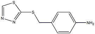 4-[(1,3,4-thiadiazol-2-ylsulfanyl)methyl]aniline Struktur