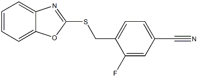 4-[(1,3-benzoxazol-2-ylsulfanyl)methyl]-3-fluorobenzonitrile