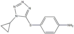 4-[(1-cyclopropyl-1H-1,2,3,4-tetrazol-5-yl)sulfanyl]aniline Structure