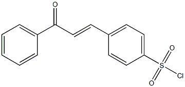 4-[(1E)-3-oxo-3-phenylprop-1-enyl]benzenesulfonyl chloride Structure