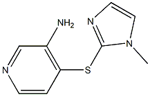 4-[(1-methyl-1H-imidazol-2-yl)sulfanyl]pyridin-3-amine 结构式
