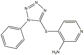 4-[(1-phenyl-1H-1,2,3,4-tetrazol-5-yl)sulfanyl]pyridin-3-amine|