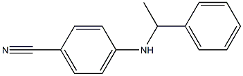 4-(α-メチルベンジルアミノ)ベンゾニトリル 化学構造式
