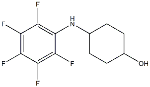 4-[(2,3,4,5,6-pentafluorophenyl)amino]cyclohexan-1-ol Structure
