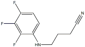4-[(2,3,4-trifluorophenyl)amino]butanenitrile Struktur