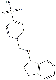 4-[(2,3-dihydro-1H-inden-1-ylamino)methyl]benzene-1-sulfonamide Structure
