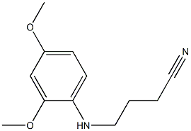 4-[(2,4-dimethoxyphenyl)amino]butanenitrile 结构式