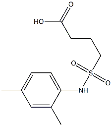 4-[(2,4-dimethylphenyl)sulfamoyl]butanoic acid Structure