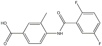 4-[(2,5-difluorobenzoyl)amino]-3-methylbenzoic acid