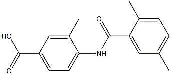 4-[(2,5-dimethylbenzene)amido]-3-methylbenzoic acid,,结构式