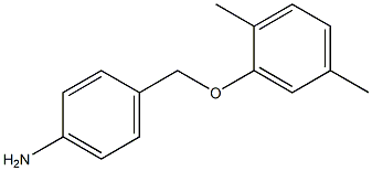 4-[(2,5-dimethylphenoxy)methyl]aniline,,结构式