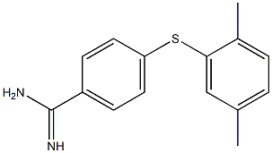 4-[(2,5-dimethylphenyl)sulfanyl]benzene-1-carboximidamide|