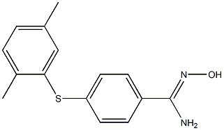 4-[(2,5-dimethylphenyl)sulfanyl]-N'-hydroxybenzene-1-carboximidamide Structure