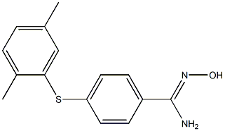  4-[(2,5-dimethylphenyl)sulfanyl]-N'-hydroxybenzene-1-carboximidamide