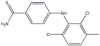 4-[(2,6-dichloro-3-methylphenyl)amino]benzene-1-carbothioamide Structure