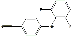 4-[(2,6-difluorophenyl)amino]benzonitrile Struktur