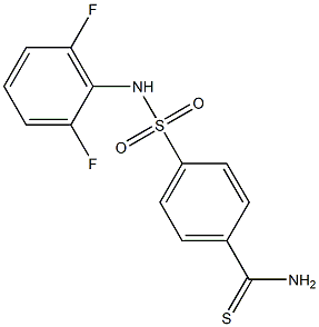 4-[(2,6-difluorophenyl)sulfamoyl]benzene-1-carbothioamide Structure