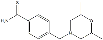 4-[(2,6-dimethylmorpholin-4-yl)methyl]benzenecarbothioamide