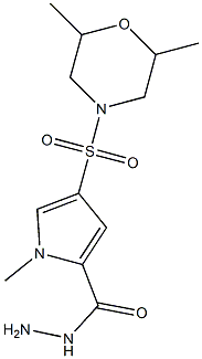 4-[(2,6-dimethylmorpholin-4-yl)sulfonyl]-1-methyl-1H-pyrrole-2-carbohydrazide