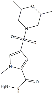  4-[(2,6-dimethylmorpholin-4-yl)sulfonyl]-1-methyl-1H-pyrrole-2-carbohydrazide