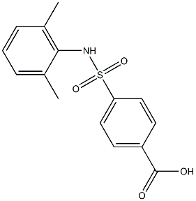 4-[(2,6-dimethylphenyl)sulfamoyl]benzoic acid,,结构式