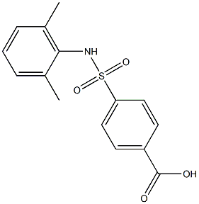 4-[(2,6-dimethylphenyl)sulfamoyl]benzoic acid Structure