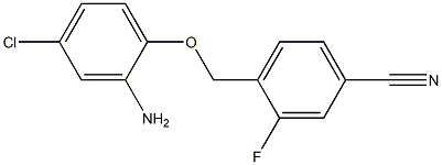  4-[(2-amino-4-chlorophenoxy)methyl]-3-fluorobenzonitrile