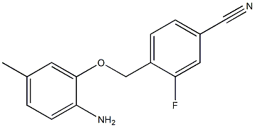  4-[(2-amino-5-methylphenoxy)methyl]-3-fluorobenzonitrile