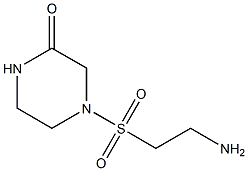 4-[(2-aminoethyl)sulfonyl]piperazin-2-one 结构式