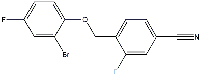 4-[(2-bromo-4-fluorophenoxy)methyl]-3-fluorobenzonitrile