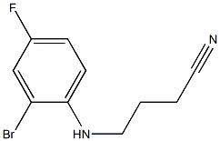 4-[(2-bromo-4-fluorophenyl)amino]butanenitrile Structure