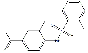 4-[(2-chlorobenzene)sulfonamido]-3-methylbenzoic acid|