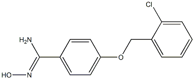 4-[(2-chlorobenzyl)oxy]-N'-hydroxybenzenecarboximidamide 结构式