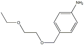 4-[(2-ethoxyethoxy)methyl]aniline Structure