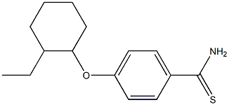 4-[(2-ethylcyclohexyl)oxy]benzene-1-carbothioamide 化学構造式