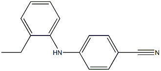 4-[(2-ethylphenyl)amino]benzonitrile,,结构式