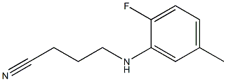 4-[(2-fluoro-5-methylphenyl)amino]butanenitrile|