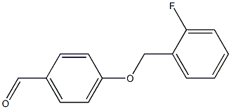 4-[(2-fluorophenyl)methoxy]benzaldehyde,,结构式