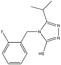  4-[(2-fluorophenyl)methyl]-5-(propan-2-yl)-4H-1,2,4-triazole-3-thiol