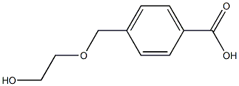 4-[(2-hydroxyethoxy)methyl]benzoic acid 化学構造式