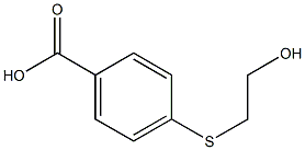 4-[(2-hydroxyethyl)sulfanyl]benzoic acid,,结构式